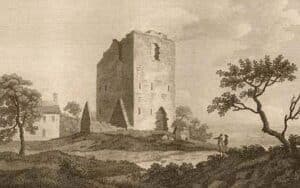 Ballaghmore Castle in County Laois, Ireland.
