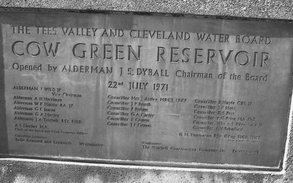 The Cow Green Reservoir in the Durham Dales