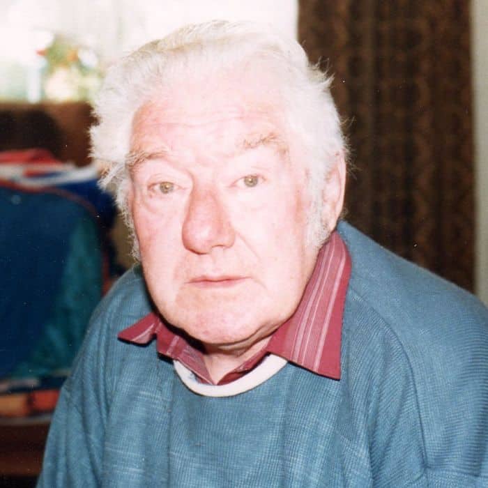 Photograph of Mr John Warren, taken in 1987 by Philip Mantle.