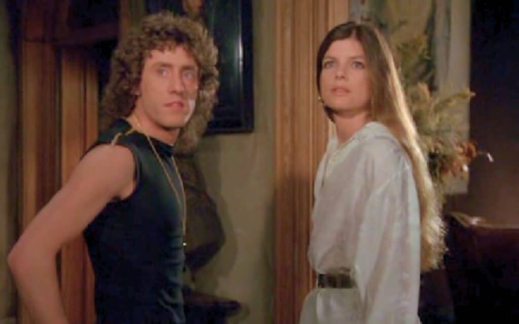 Roger Daltrey and Katharine Ross in The Legacy 1978.