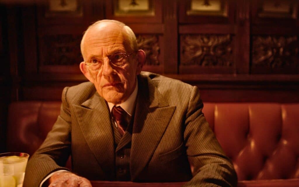Christopher Lloyd as Harry Price in Nandor Fodor and The Talking Mongoose 2023