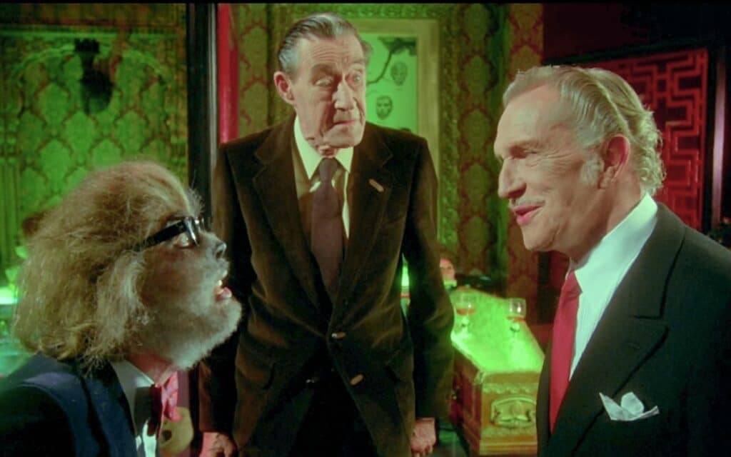 A scene from The Monster Club.