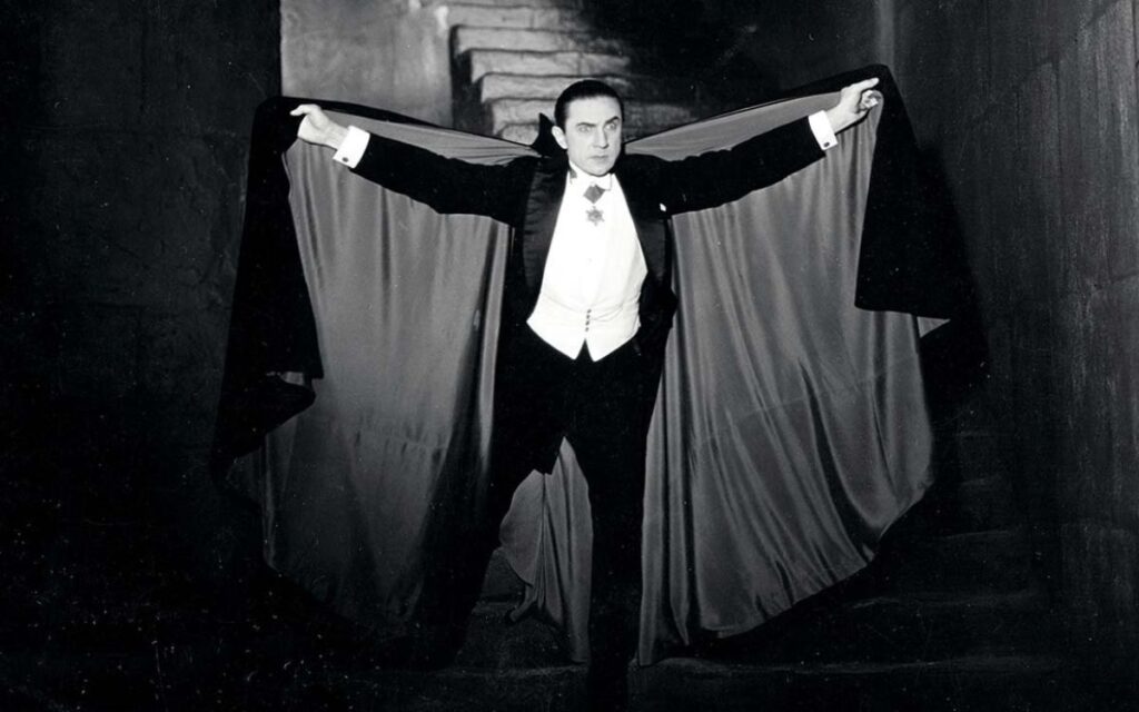 Bela Lugosi in Universal's Dracula 1931 shows off his impressive cape.