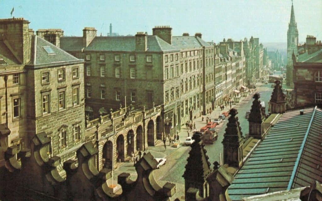 Edinburgh's The Royal Mile seen from St Giles Cathedral