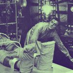 Mary Shelley's Frankenstein - a scene from the most famous screen version, Frankenstien1931.