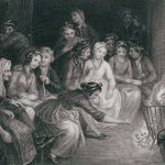 John Masey Wright's painting that illustrates Robert Burn's Halloween (1786) poem.