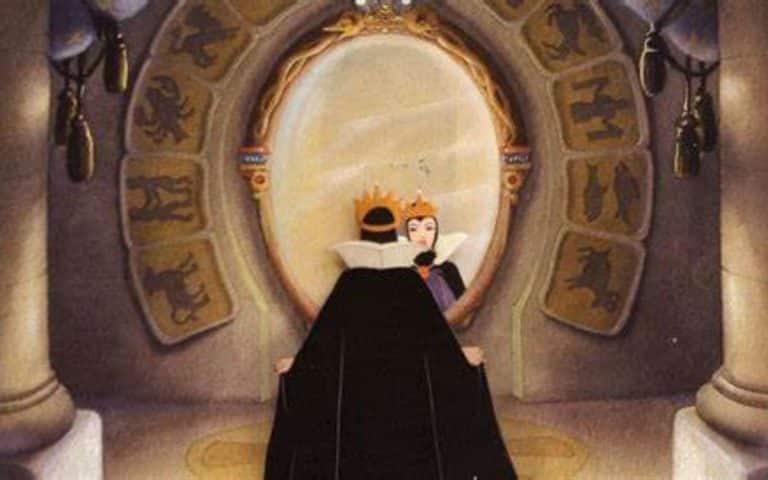 Magic Mirror on the wall, who is the fairest of them all? The Evil Queen uses a mirror in Disney's Snow White and the Seven Dwarves.