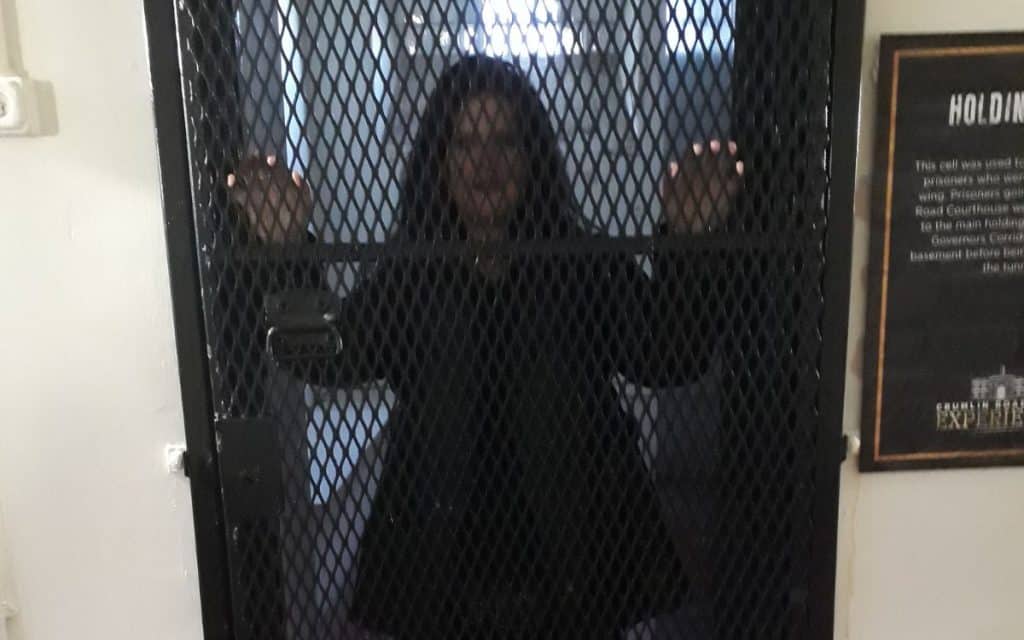 Haunted Charlie Hall at Crumlin Road Gaol in Belfast, one of her scariest haunts.