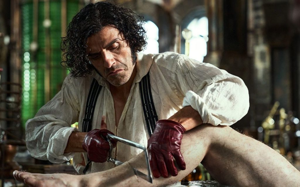 Oscar Isaac gets to work in Frankenstein 2025.
