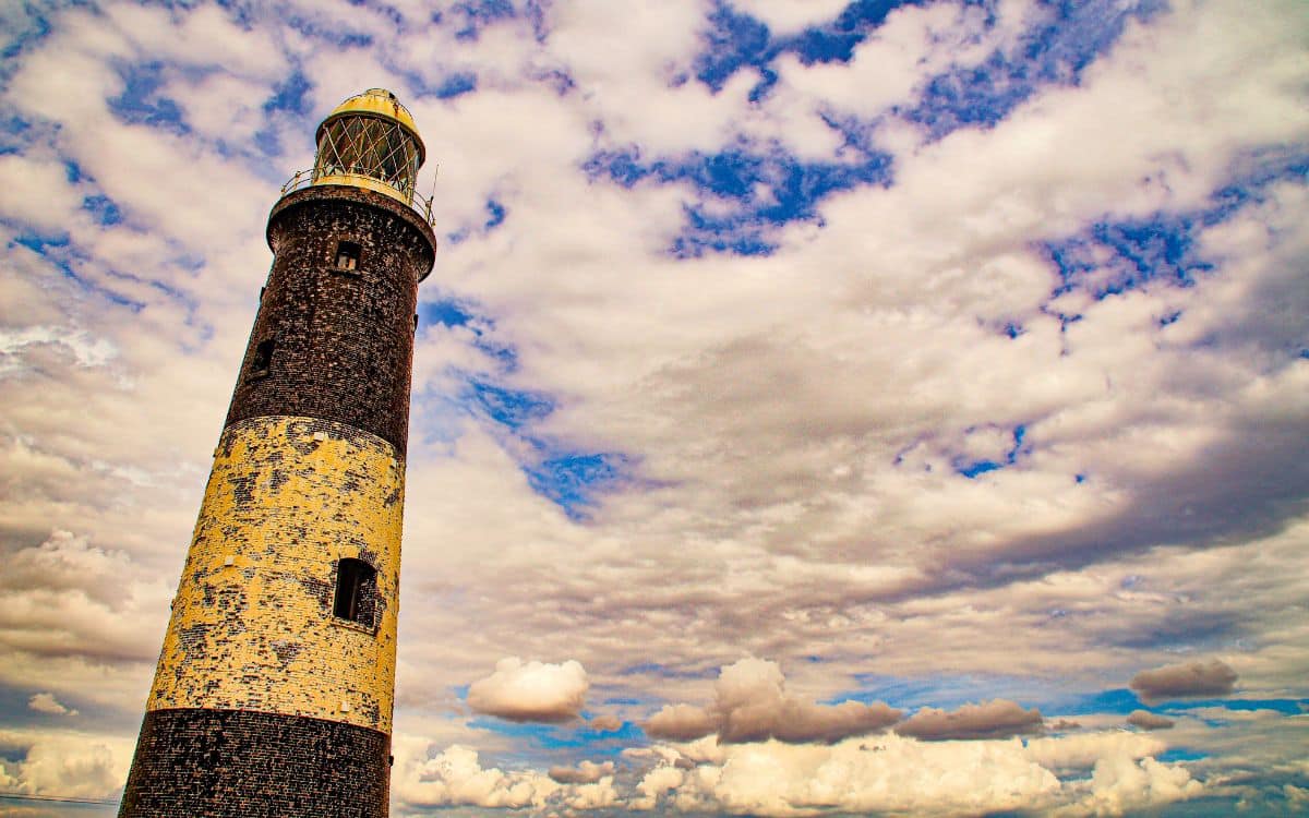 Ghostly Spurn Lighthouse, East Riding of Yorkshire