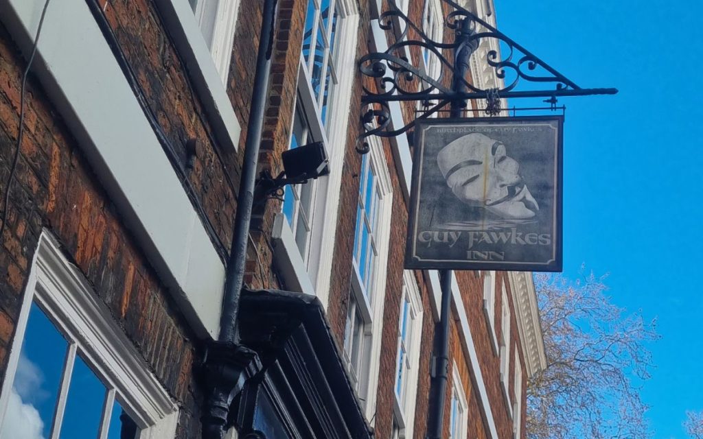 Guy Fawkes Inn exterior York near York Minster