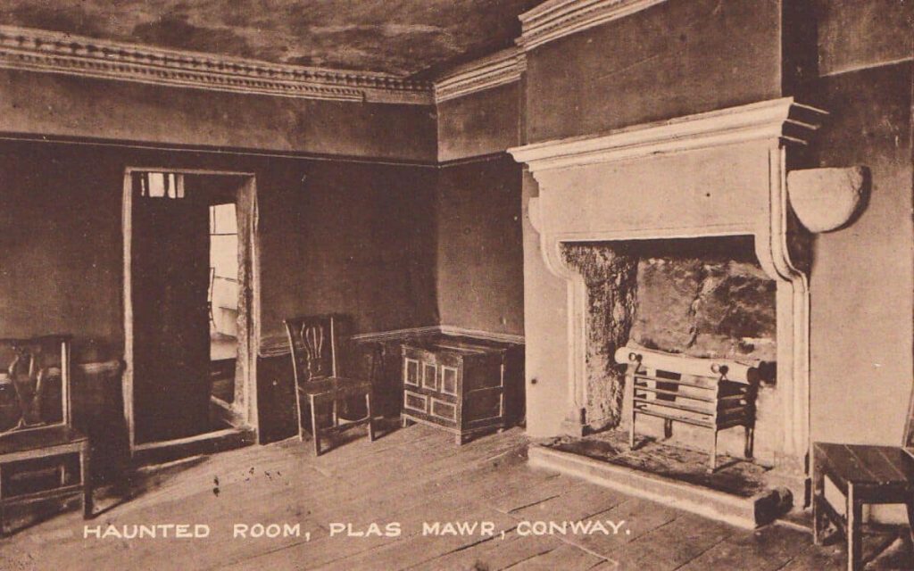Is Plas Mawr North Wales' Most Haunted House? 3 Postcard showing the Haunted Room in Plas Mawr, Conwy.