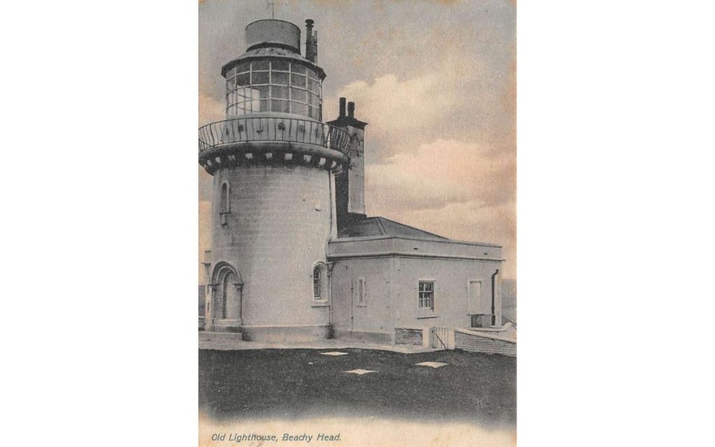 The Black Monk and Grey Lady of Belle Tout Lighthouse 1 Old postcard showing Belle Tout Lighthouse at Beachy Head.