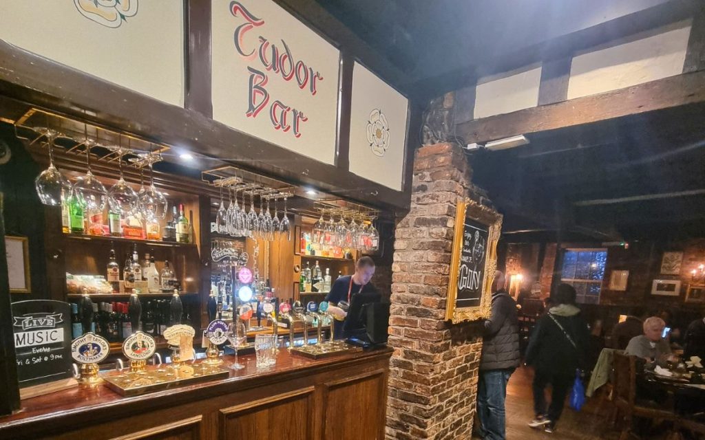 The bar at The Old White Swan in York, a working pub with a long and layered history.