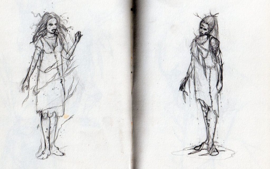 Creating a Lost World with Seruta’s Merlyn Roberts INTERVIEW 2 Original costume design drawings from Seruta.