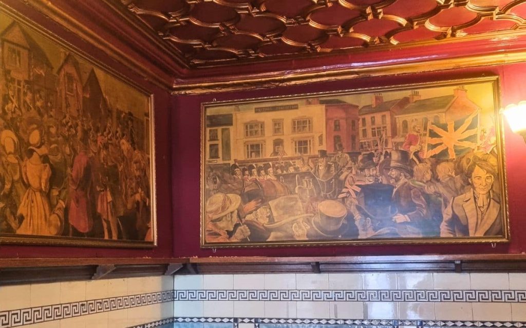 The Britons Protection: Manchester’s Haunted Pub of Soldiers and Spirits 1 The Peterloo Massacre is remembered in large murals inside The Britons Protection pub in central Manchester.
