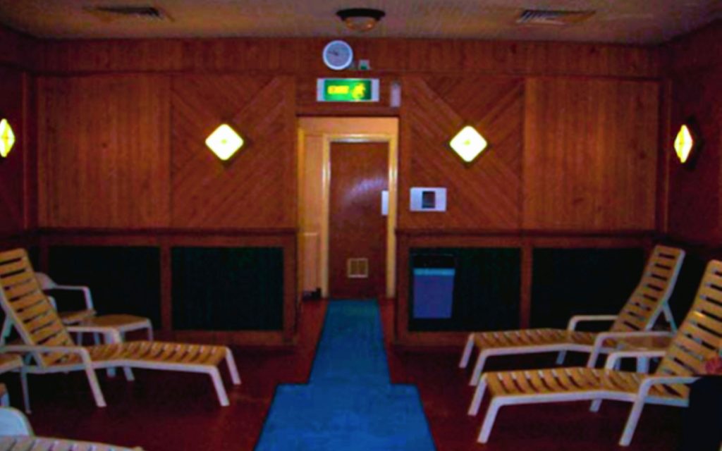 Spooky Sound and Visons, The Infrasound Theory 2 Upstairs sauna where figure was seen.