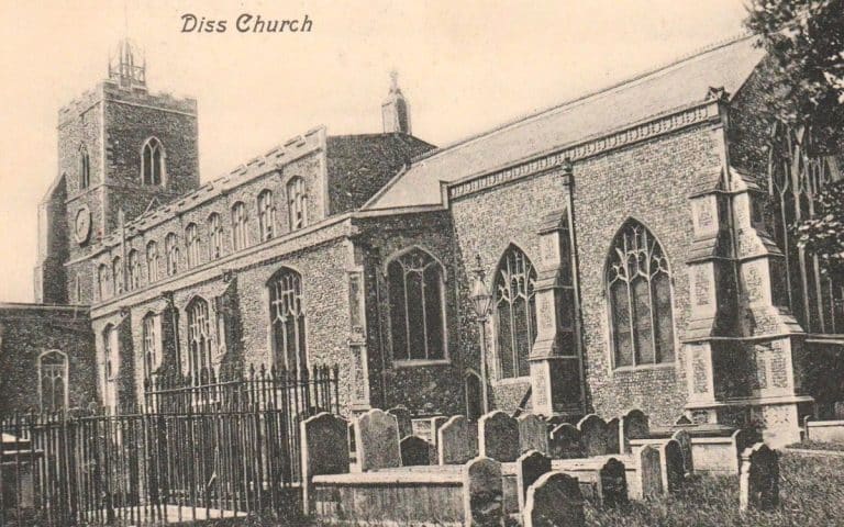 Diss Church Postcard