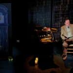A.G. Smith as The Librarian at Unity Theatre, Liverpool. Image courtesy of Al Blundell.