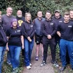 KASE Paranormal team standing together at Kelvedon Hatch.