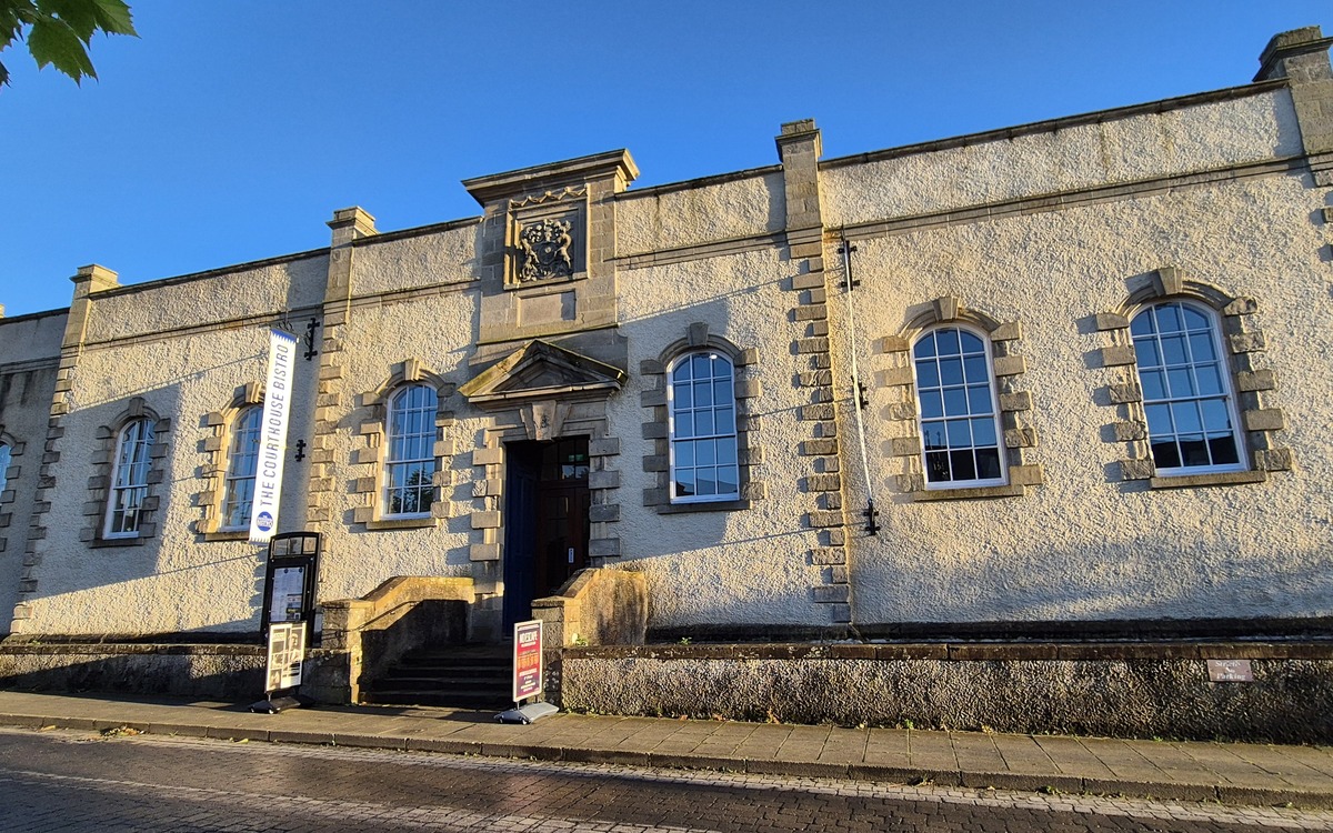 Carrying the torch: Two days with Chris McKinnell in Donegal 1 Exterior of Lifford Old Courthouse in County Donegal.