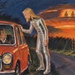 A reconstruction of the strange UFO encounter reported by Joyce Bowles and Ted Pratt near Chilcomb, Winchester, in November 1976.
