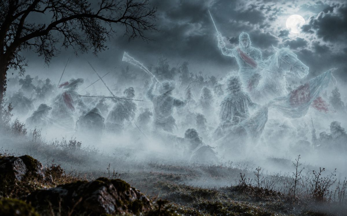 Ghosts of Edgehill battlefield: the phantom armies that fought again 1 Ghostly soldiers emerge through the mist in an illustration inspired by the reported apparitions at Edgehill battlefield, Warwickshire