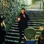 John Tantalon giving a ghost tour in Edinburgh.